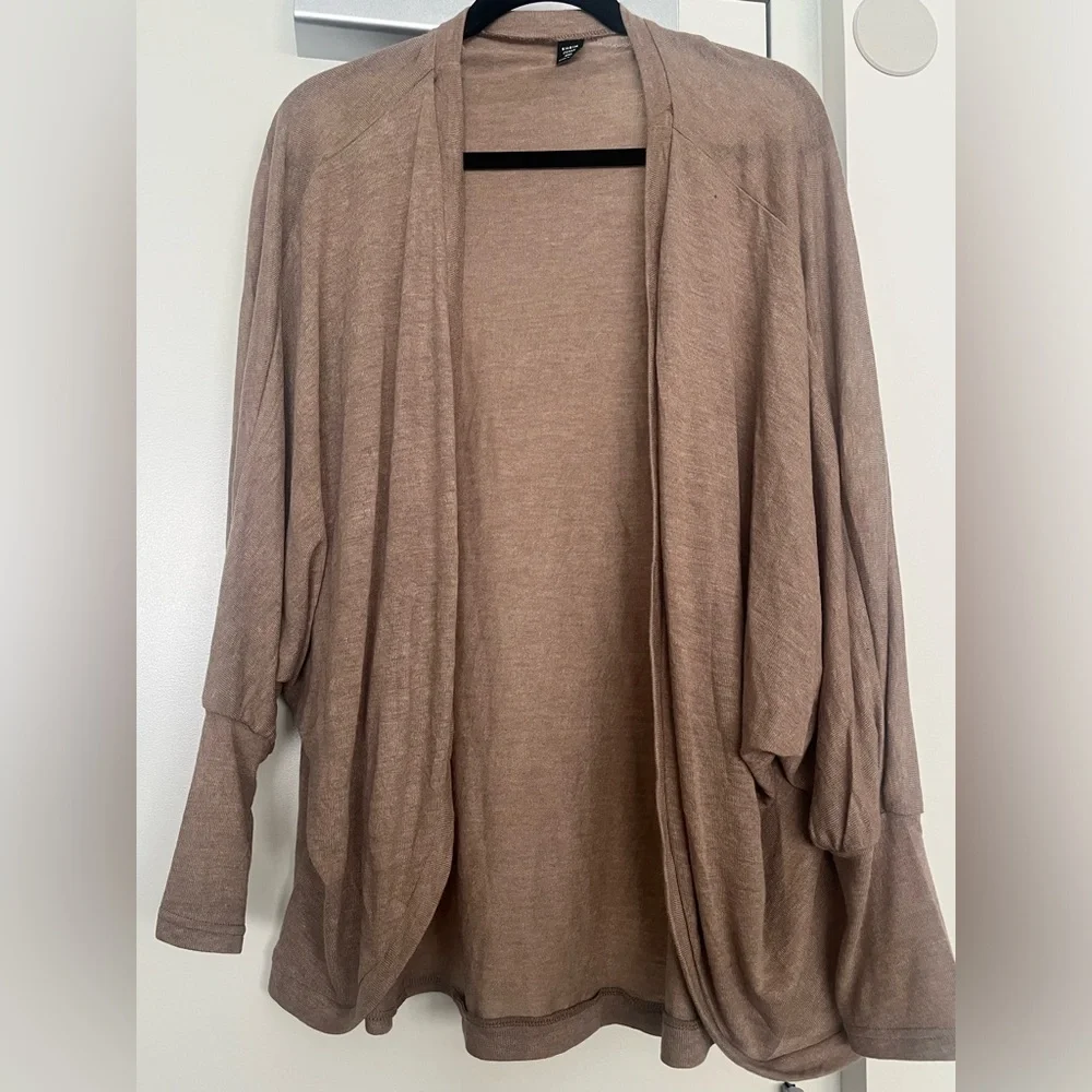 Batwing Cardigan in Khaki - Picture 5 of 9